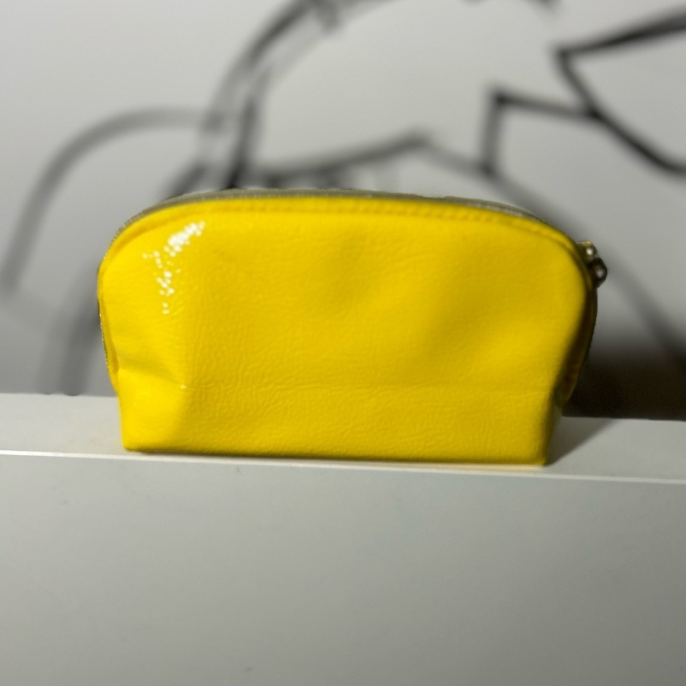 Yellow Cle De Peau Cosmetic Bag, Travel Bag with Zipper - Picture 4 of 5